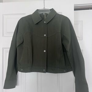 Lululemon Green Collared Jacket